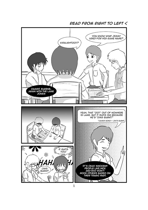 Page 1 - Schoolboys and Tragic Comedy by RailKill